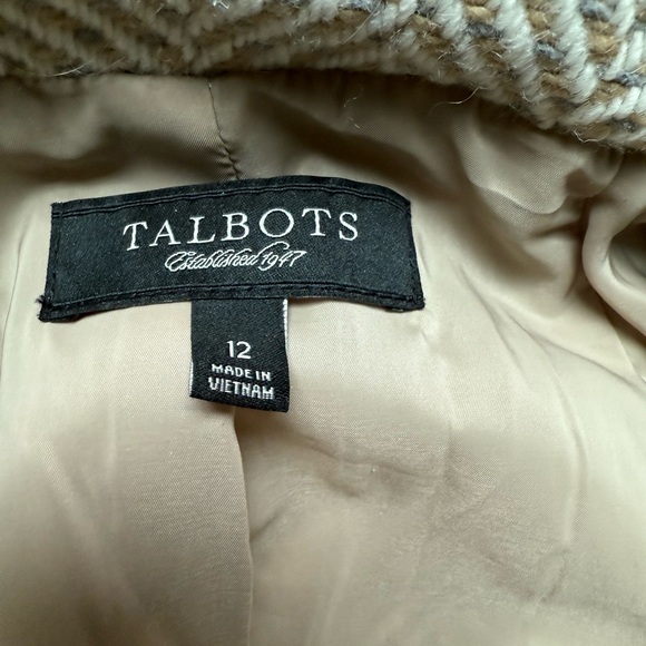 Vintage Talbots Herringbone Suit Jacket - Picture 6 of 7